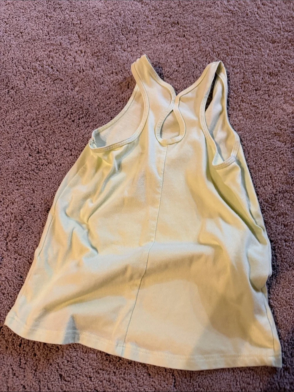 Cat & Jack Yellow Minnie Tank and Mint Owl Graphic Top Set